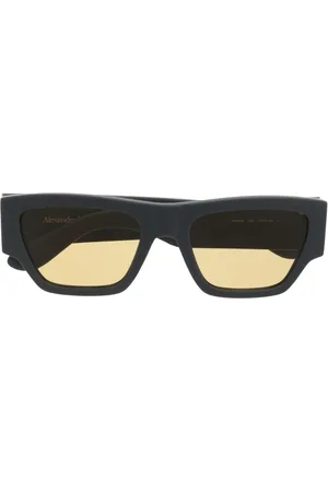 Alexander McQueen Engraved-logo arm sunglasses