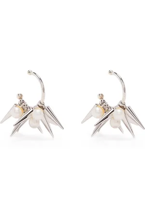 E.M. Spike hoop earrings