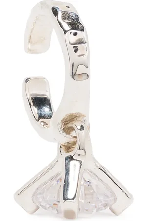 E.M. Sterling hoop earring