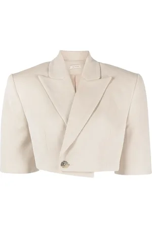 The Mannei Wjosa short-sleeve cropped blazer