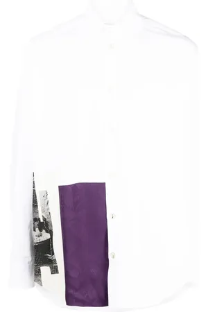 Namacheko Panelled-design cotton shirt