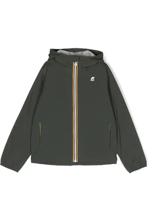 K-Way Logo-patch zip-up jacket