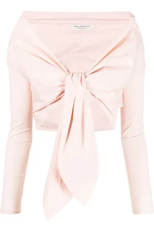 Serafini Wraparound-style crop top