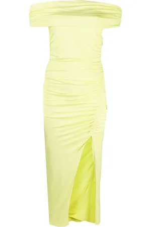 Self-Portrait Off-shoulder draped midi dress