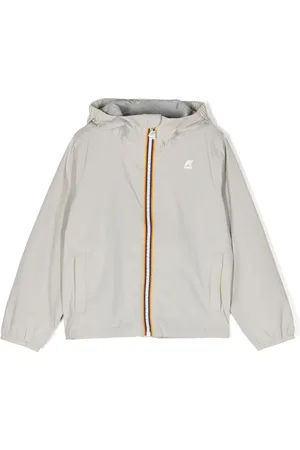 K-Way Logo-patch zip-up jacket