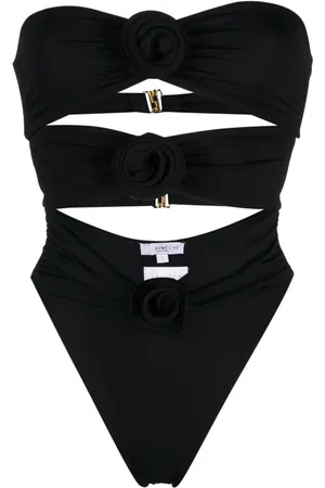 LA REVECHE Gathered-detail one-piece