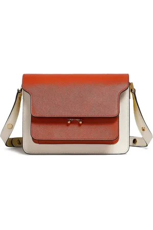 Marni Trunk E/W leather shoulder bag