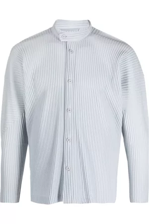 Issey Miyake Ribbed long-sleeve shirt