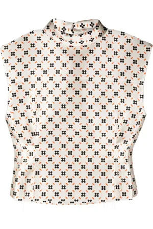 Lanvin Floral-print sleeveless blouse