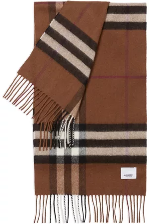 Burberry Scarves - Classic-check fringed scarf