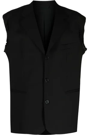 RAF SIMONS Single-breasted sleeveless blazer