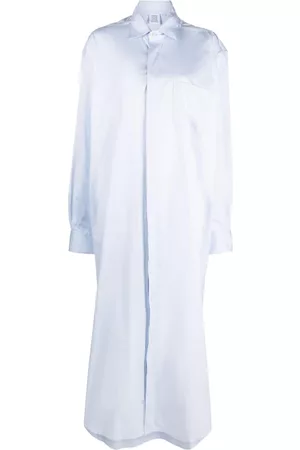 Vetements Embroidered-logo shirt dress