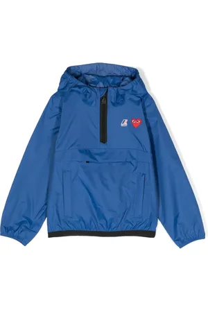 Comme des Garçons X K-Way Leon hooded rain jacket