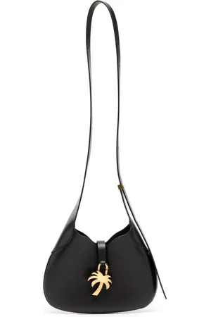 Palm Angels Palm tree-plaque leather shoulder bag