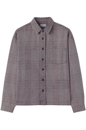 JOHN ELLIOTT Check-pattern faded cotton shirt