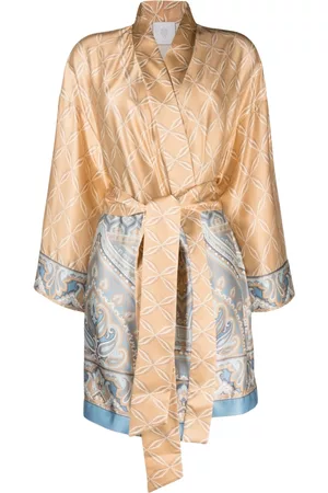 ELEVENTY Women Kimonos - Paisley-print tied-waist kimono