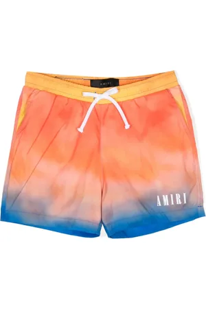 AMIRI Gradient-effect slouchy logo shorts
