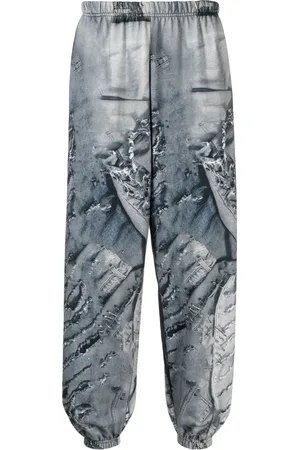Natasha Zinko Denim-print track pants