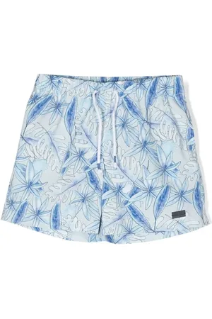 PATACHOU Jungle-print swim shorts