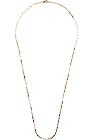 Suzanne Kalan 18kt yellow Block-Chain medium baguette necklace