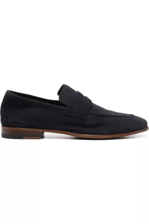 ELEVENTY Loafers - Almond-toe suede loafers