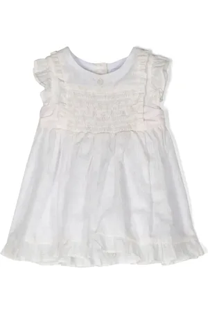 PATACHOU Floral-print smocked dress
