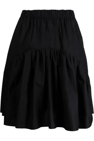 JNBY Ruffled cotton midi skirt