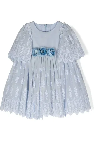 PATACHOU Rose-detailing lace dress
