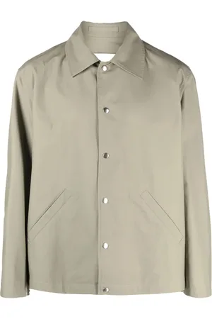 Jil Sander Logo-print cotton shirt jacket