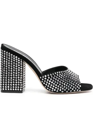 PARIS TEXAS Holly Anja crystal-embellished mules