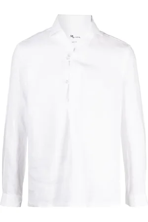 DoppiaA Long-sleeve linen shirt