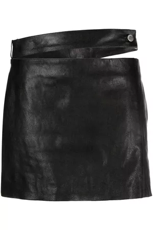 AMBUSH Low-rise leather miniskirt