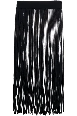 EXTREME CASHMERE Fringe cashmere belt