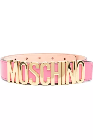 Moschino Women Belts - Logo-detail leather belt