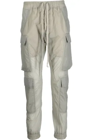 Rick Owens Drawstring-waist skinny-cut cargo pants