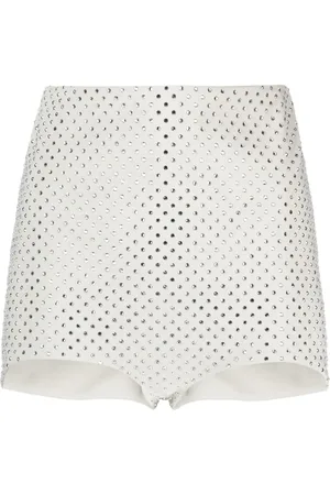 Serafini Crystal-embellished mini shorts