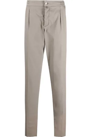 Kiton Logo-patch tailored trousers