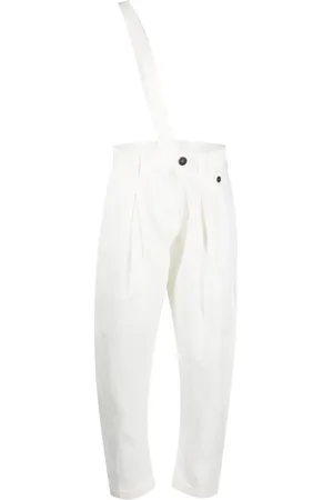 ISABEL BENENATO High-waisted linen trousers