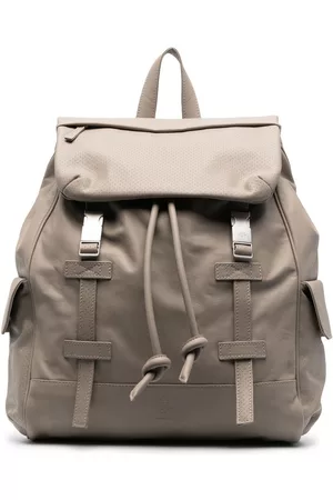 ELEVENTY Rucksacks - Leather buckle-fastening backpack