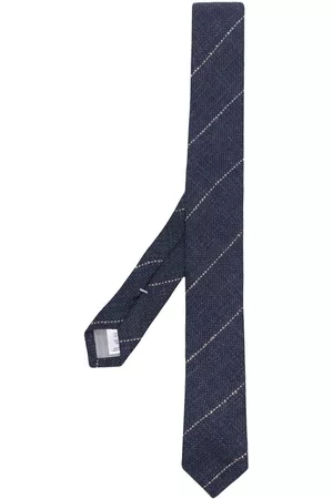 ELEVENTY Men Bow Ties - Striped herringbone patterned tie