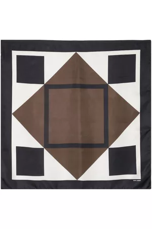 Saint Laurent Women Scarves - Geometric-pattern print scarf