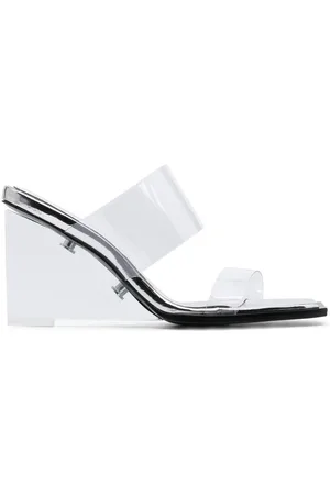 Alexander McQueen Shard transparent mules