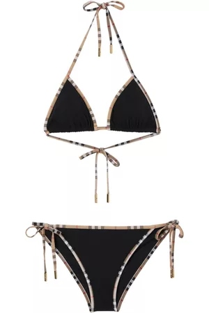 Burberry Women Triangle Bikinis - Vintage Check-trim triangle bikini