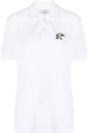 Lacoste Women Polo Shirts - Logo-patch cotton polo top