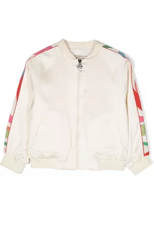 PUCCI Junior Girls Bomber Jackets - Rosa-print bomber jacket