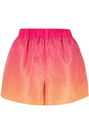 Self-Portrait Embellished ombré shorts
