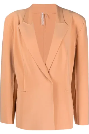 Norma Kamali Single-breasted straight-fit blazer