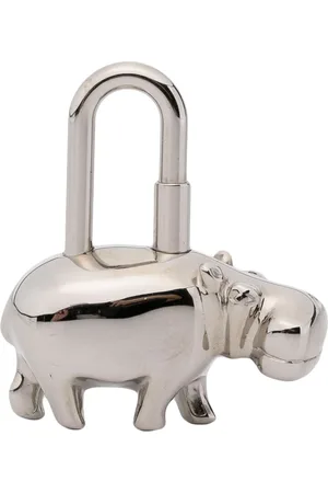 Hermès 2005 pre-owned Hippopotamus Cadena padlock bag charm