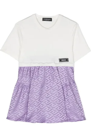 VERSACE Monogram-print T-shirt dress