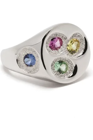 Bleue Burnham Chloroplast sapphire signet ring
